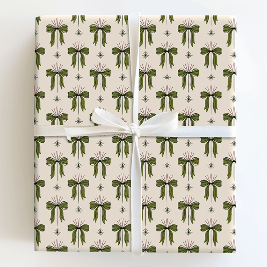 Holly Jolly Bows - Wrapping Paper - Aspen & Arlo
