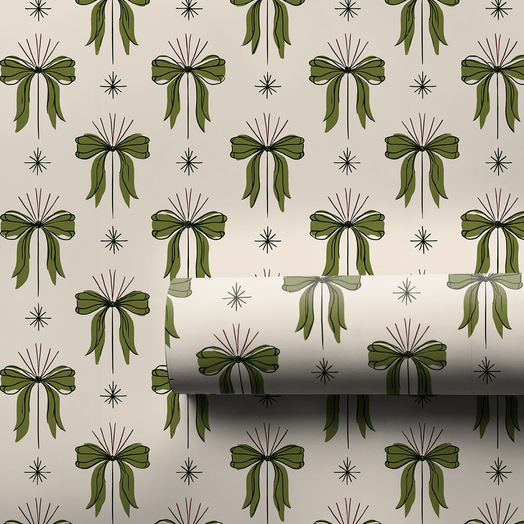 Holly Jolly Bows - Wrapping Paper - Aspen & Arlo