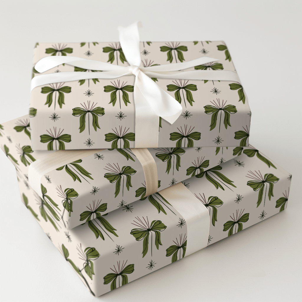 Holly Jolly Bows - Wrapping Paper - Aspen & Arlo