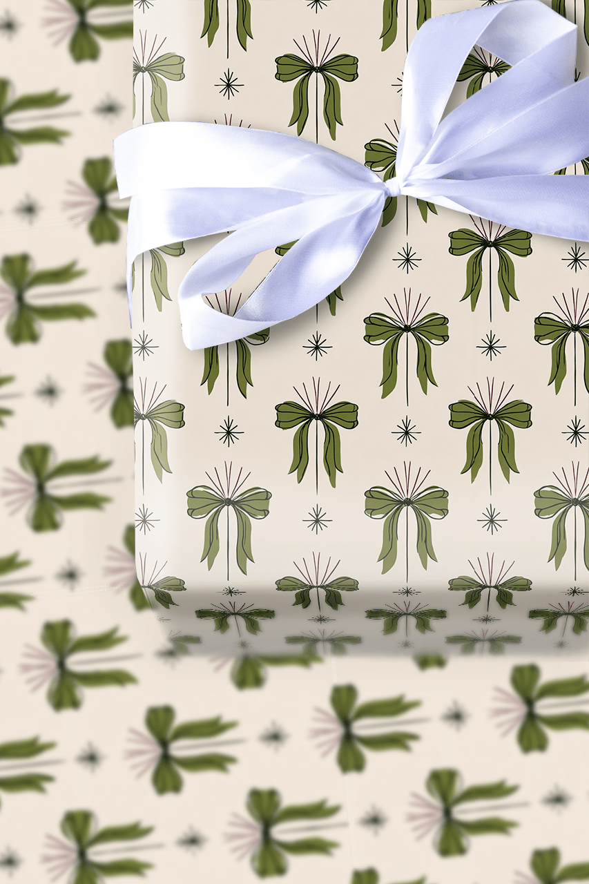 Holly Jolly Bows - Wrapping Paper - Aspen & Arlo