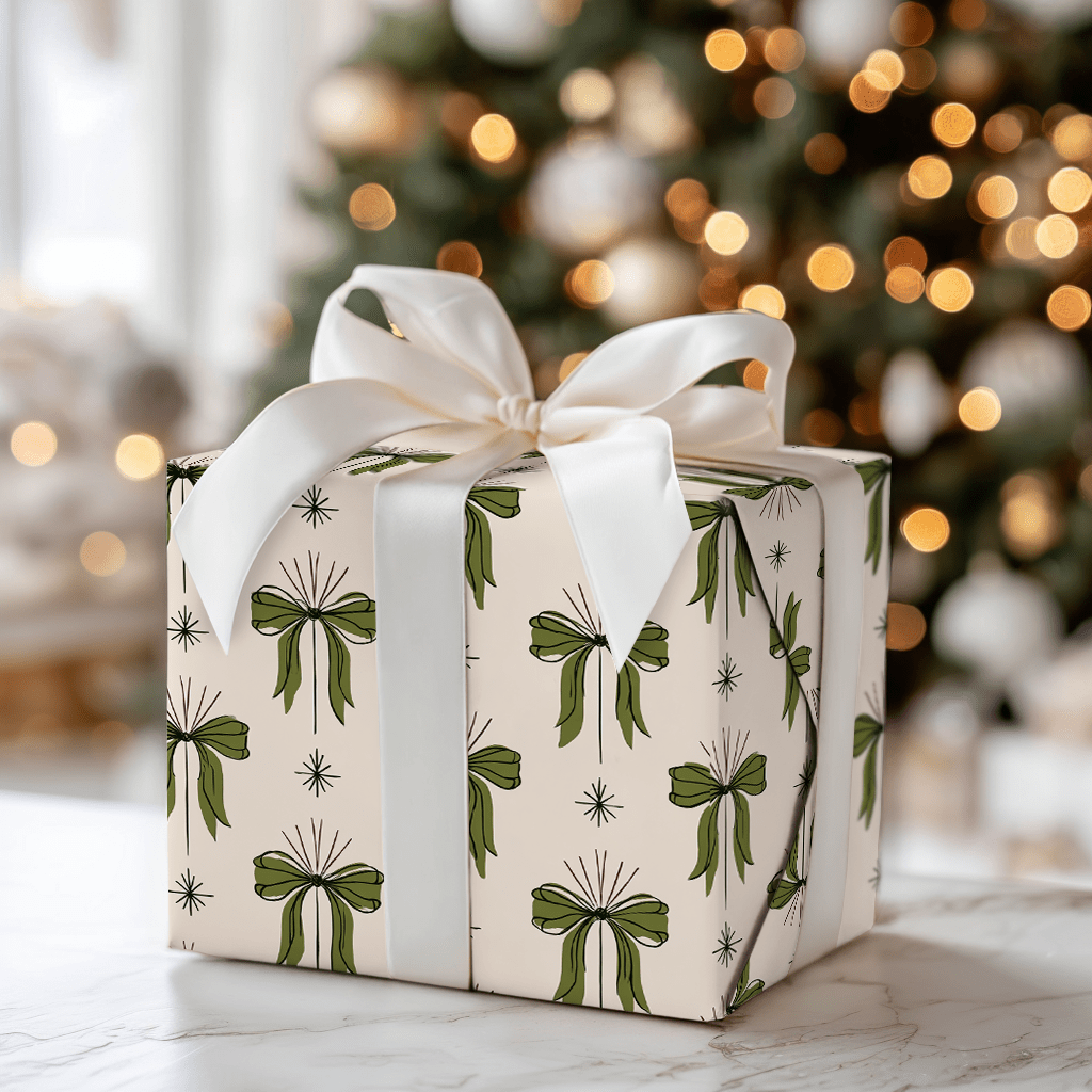 Holly Jolly Bows - Wrapping Paper - Aspen & Arlo