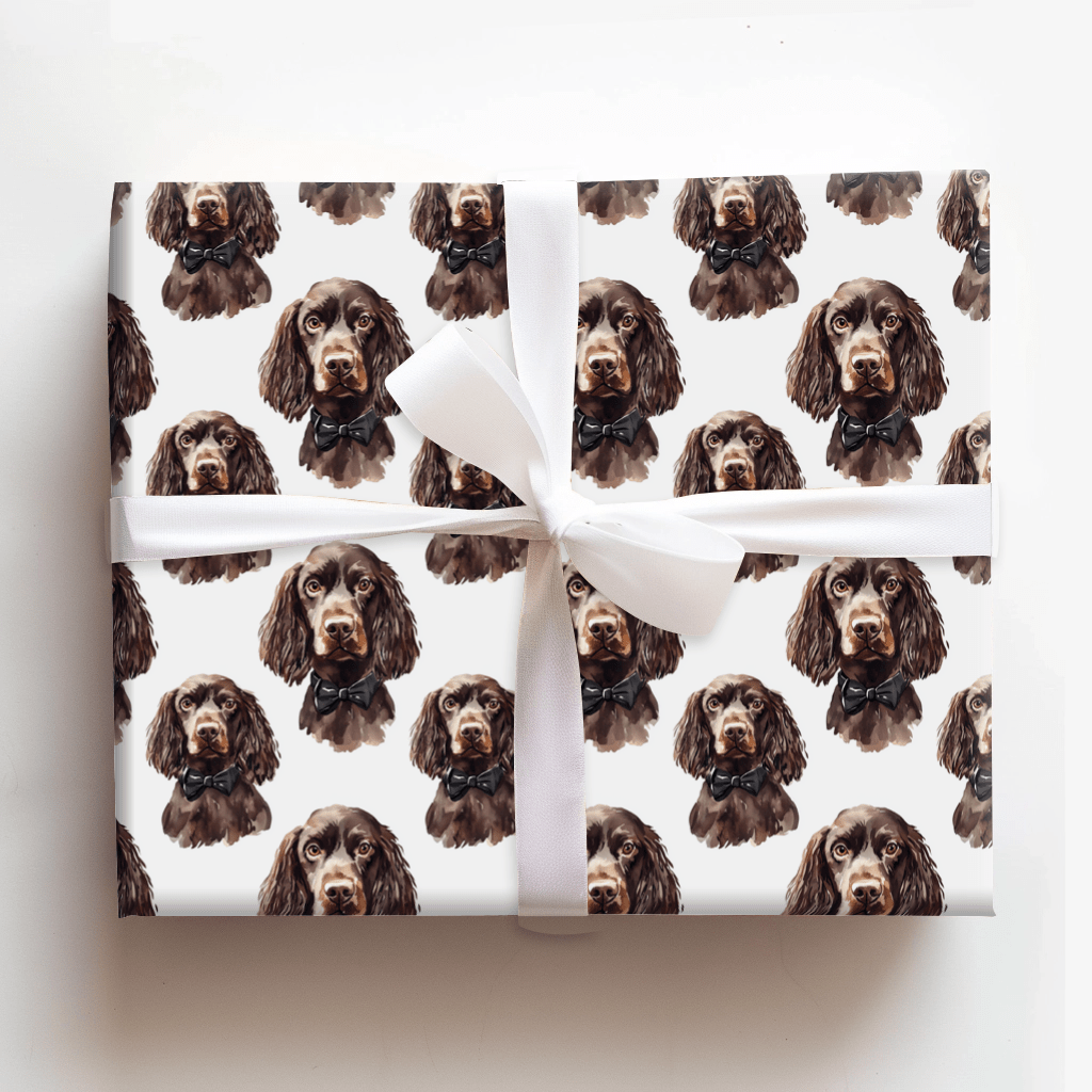 Black Tie with the Boykin Spaniels - Wrapping Paper - Aspen & Arlo
