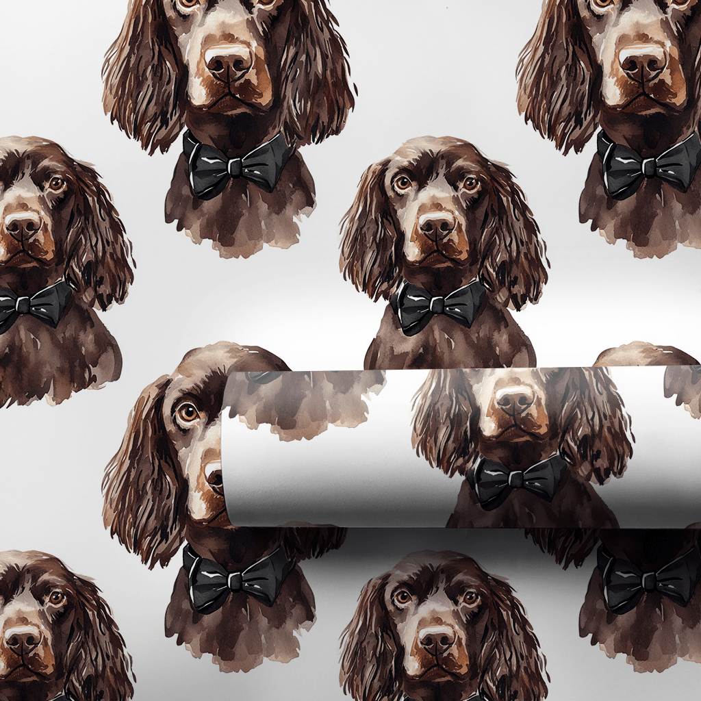 Black Tie with the Boykin Spaniels - Wrapping Paper - Aspen &amp; Arlo