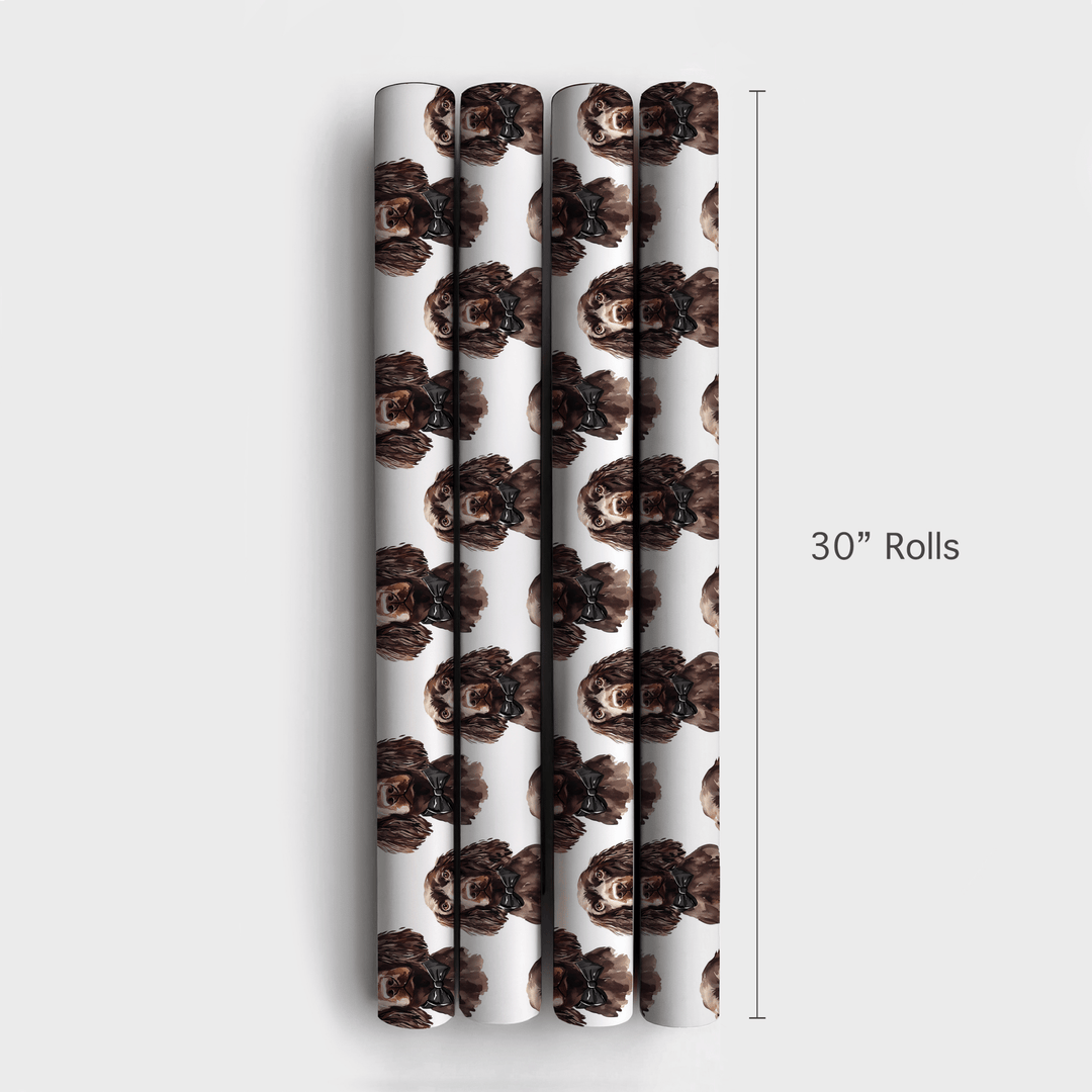 Black Tie with the Boykin Spaniels - Wrapping Paper - Aspen & Arlo