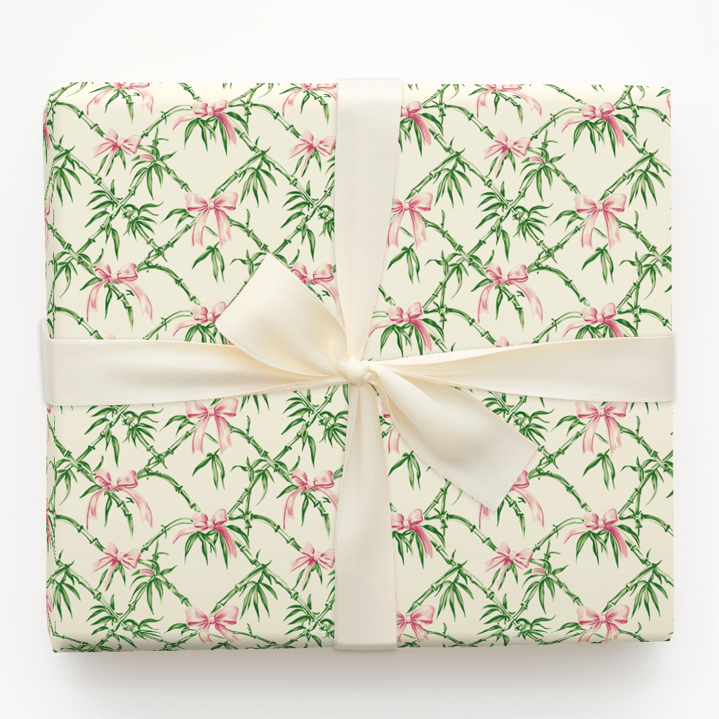 Tangled in Pink Bows - Wrapping Paper - Aspen & Arlo