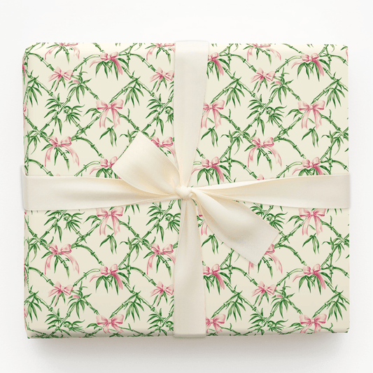 Tangled in Pink Bows - Wrapping Paper - Aspen & Arlo