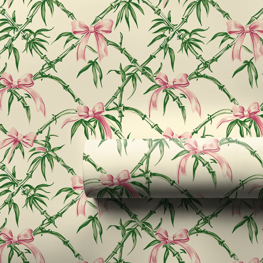 Tangled in Pink Bows - Wrapping Paper - Aspen & Arlo