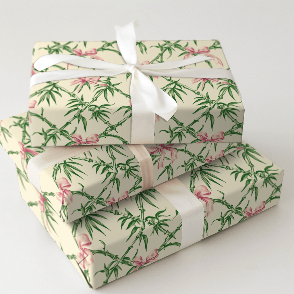 Tangled in Pink Bows - Wrapping Paper - Aspen & Arlo