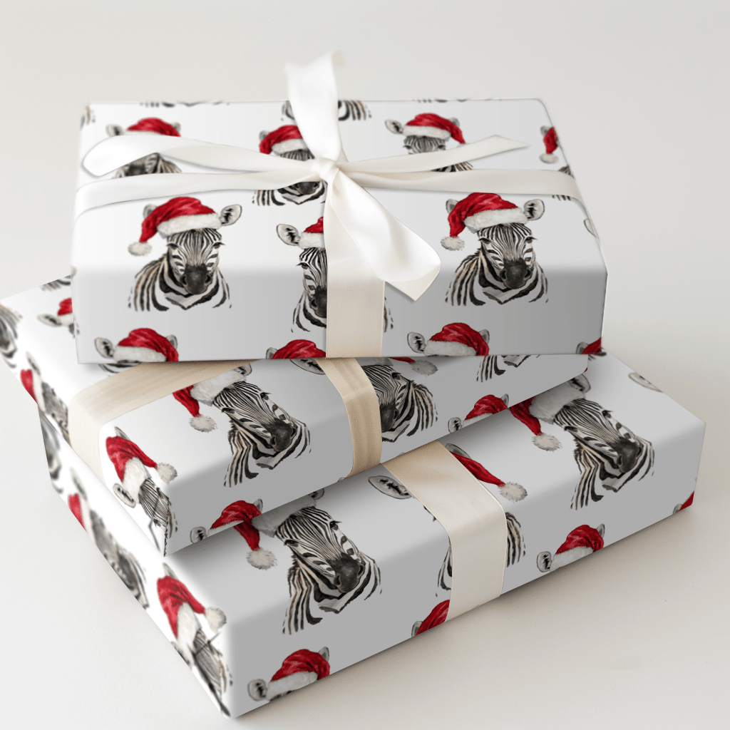 Santa Stripe - Wrapping Paper - Aspen & Arlo