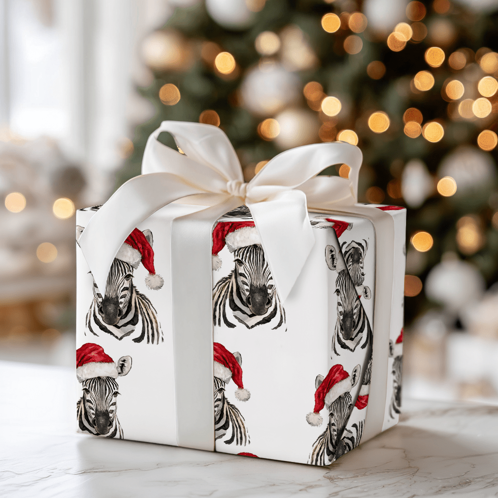 Santa Stripe - Wrapping Paper - Aspen & Arlo