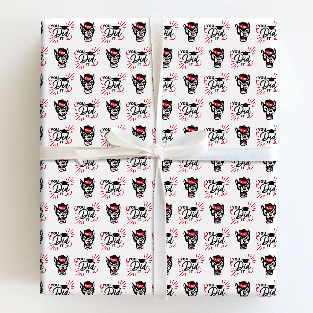 NC State You Did It - Wrapping Paper - Aspen & Arlo