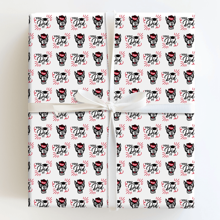 NC State You Did It - Wrapping Paper - Aspen & Arlo