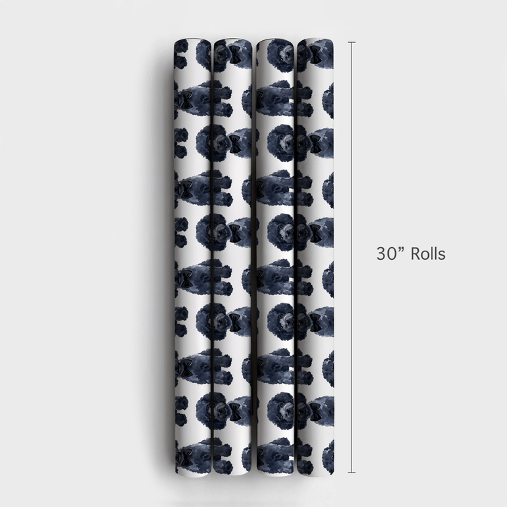 Black Tie with the Black Poodles - Wrapping Paper - Aspen & Arlo