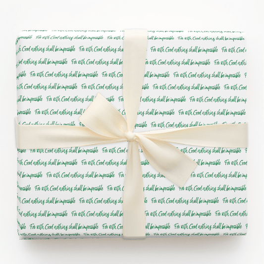 Nothing Is Impossible in Green - Wrapping Paper - Aspen & Arlo