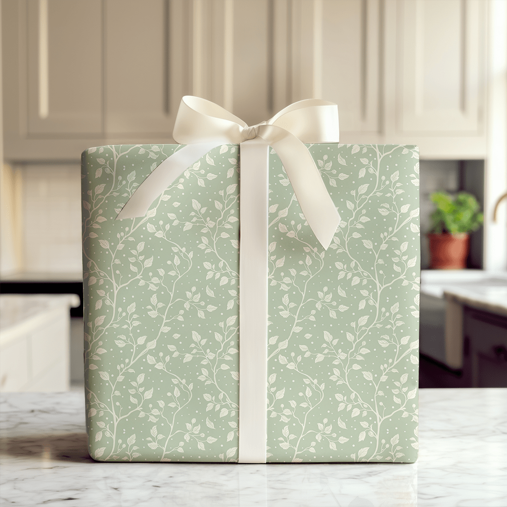 Minty Vine - Wrapping Paper - Aspen & Arlo