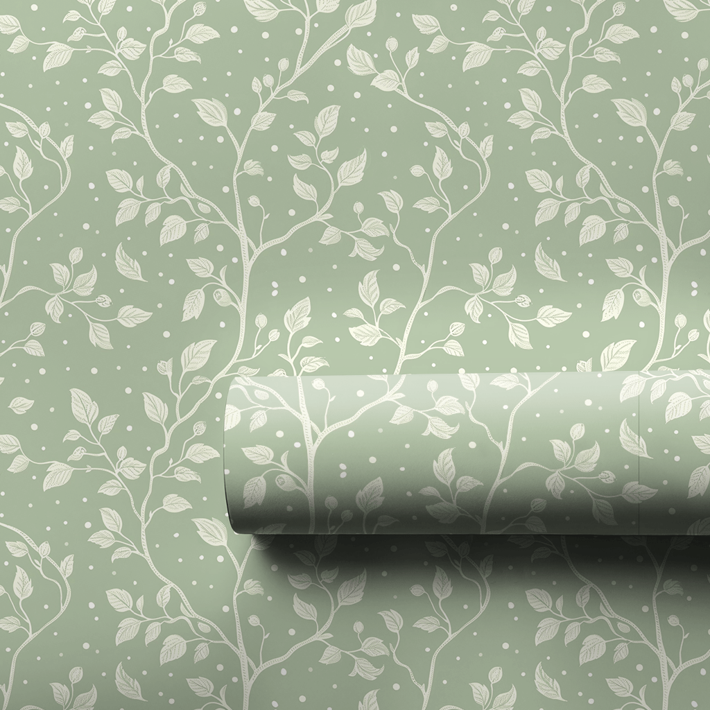 Minty Vine - Wrapping Paper - Aspen & Arlo