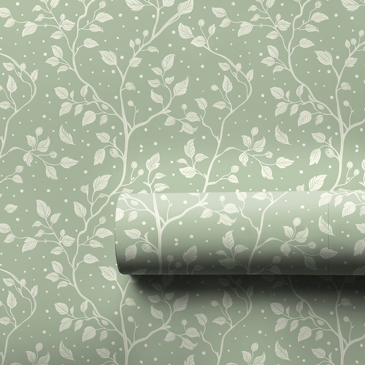 Minty Vine - Wrapping Paper - Aspen & Arlo