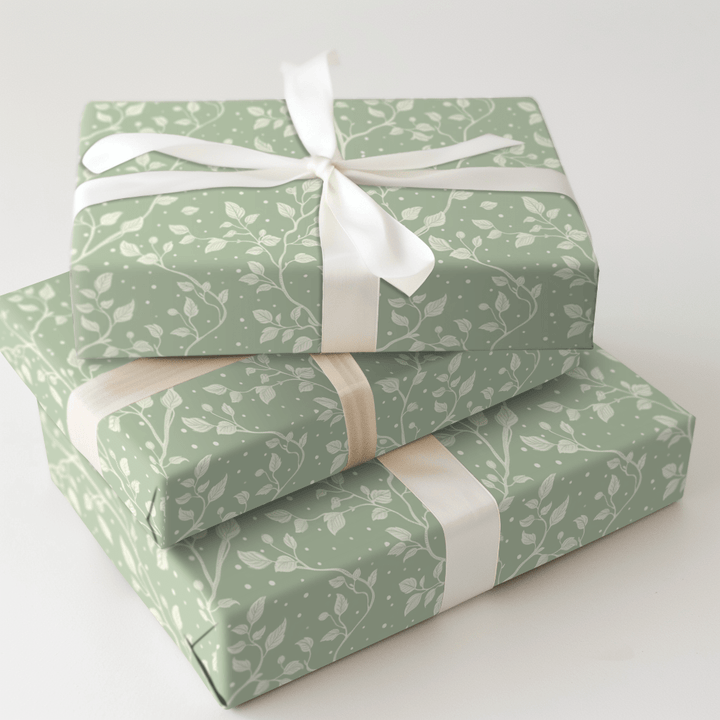 Minty Vine - Wrapping Paper - Aspen & Arlo