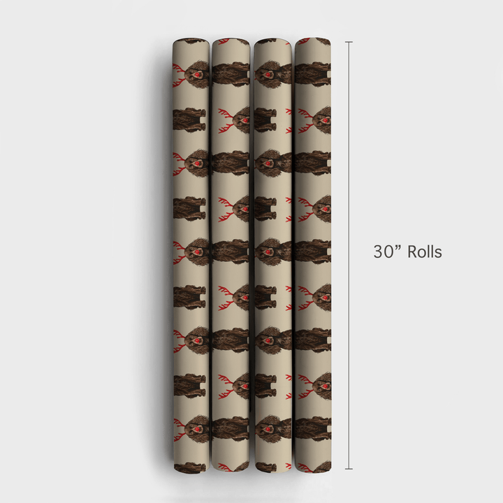 Rudolph the Boykin Spaniel - Wrapping Paper - Aspen & Arlo