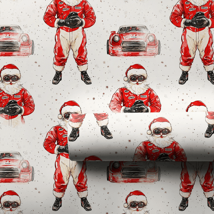 Santa's Pit Stop - Wrapping Paper - Aspen & Arlo
