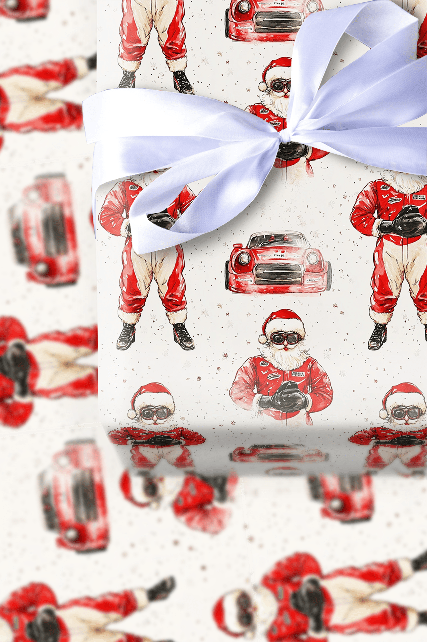 Santa's Pit Stop - Wrapping Paper - Aspen & Arlo