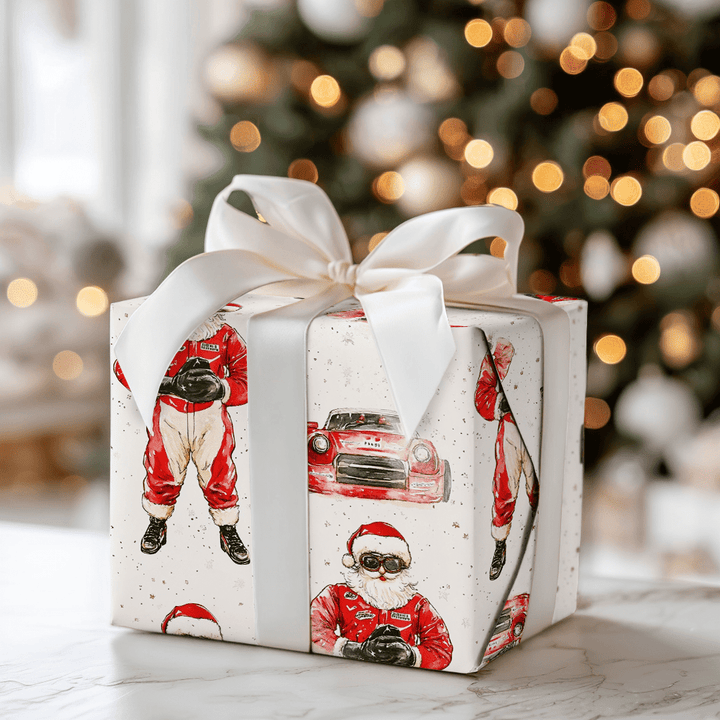 Santa's Pit Stop - Wrapping Paper - Aspen & Arlo
