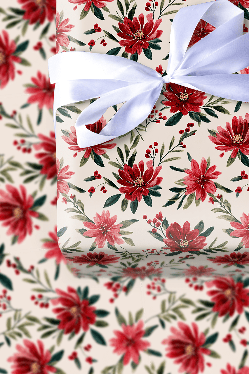 Richly Red - Wrapping Paper - Aspen & Arlo
