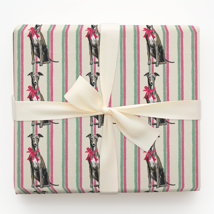Greyhound Holiday Stripes