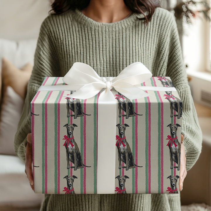 Greyhound Holiday Stripes
