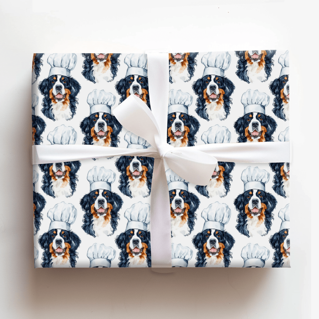 Cooking with the Bernese Mountain Dogs - Wrapping Paper - Aspen & Arlo