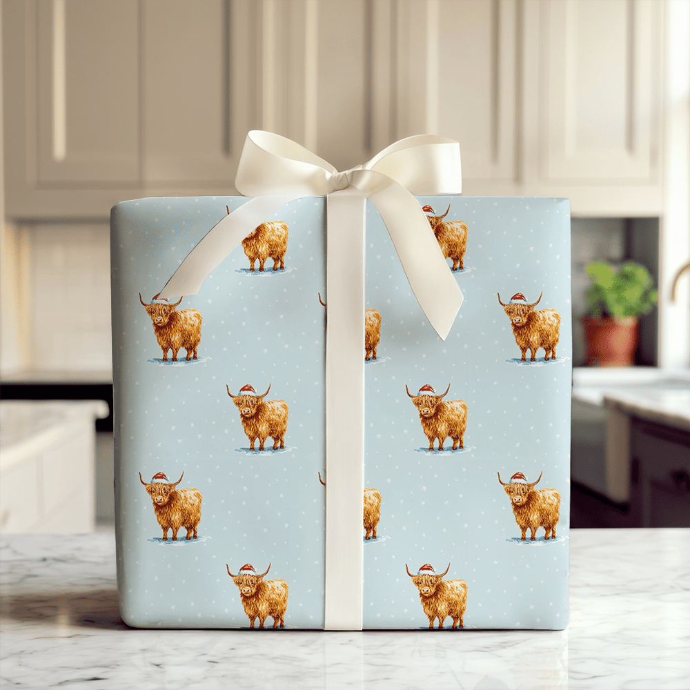 Blue Stomp - Wrapping Paper - Aspen & Arlo