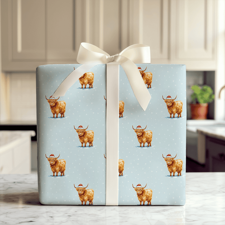 Blue Stomp - Wrapping Paper - Aspen & Arlo