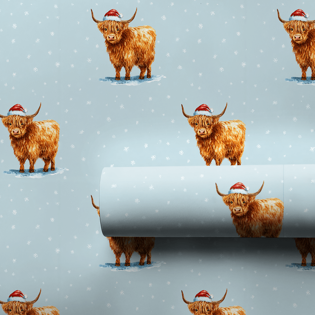 Blue Stomp - Wrapping Paper - Aspen & Arlo