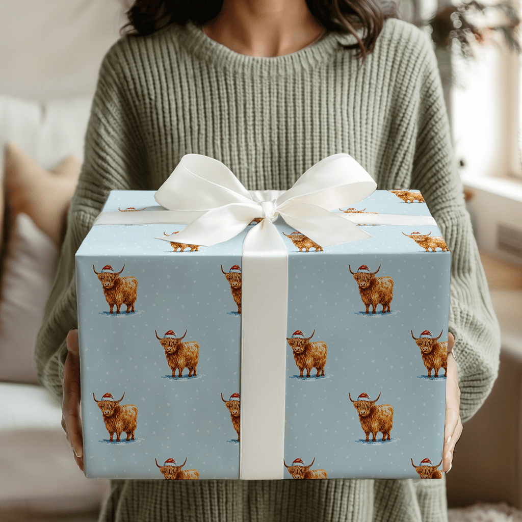 Blue Stomp - Wrapping Paper - Aspen & Arlo
