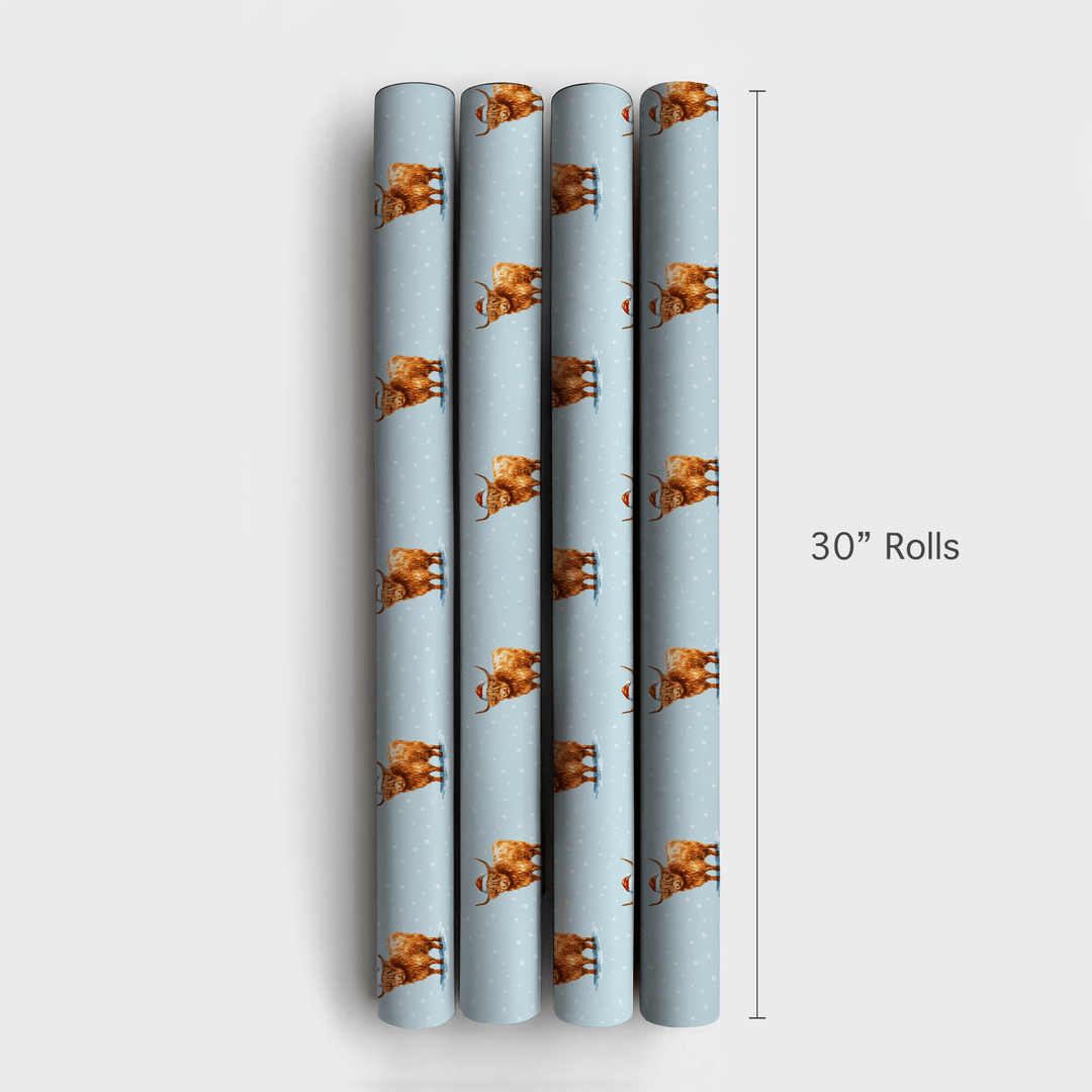 Blue Stomp - Wrapping Paper - Aspen & Arlo