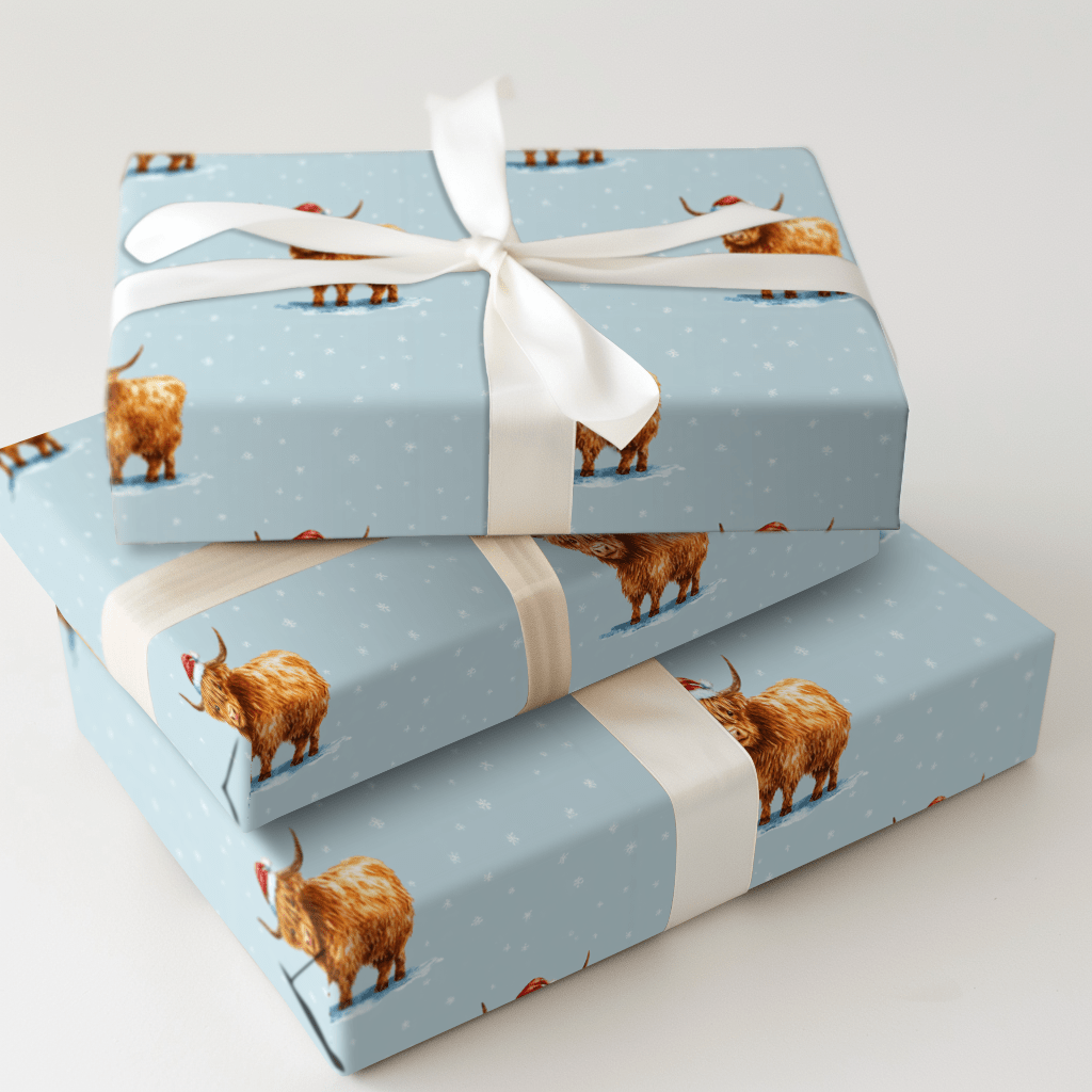 Blue Stomp - Wrapping Paper - Aspen & Arlo