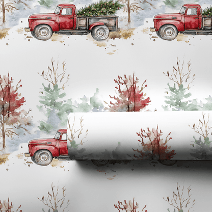 Rustic Red Christmas - Wrapping Paper - Aspen & Arlo