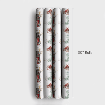 Rustic Red Christmas - Wrapping Paper - Aspen & Arlo