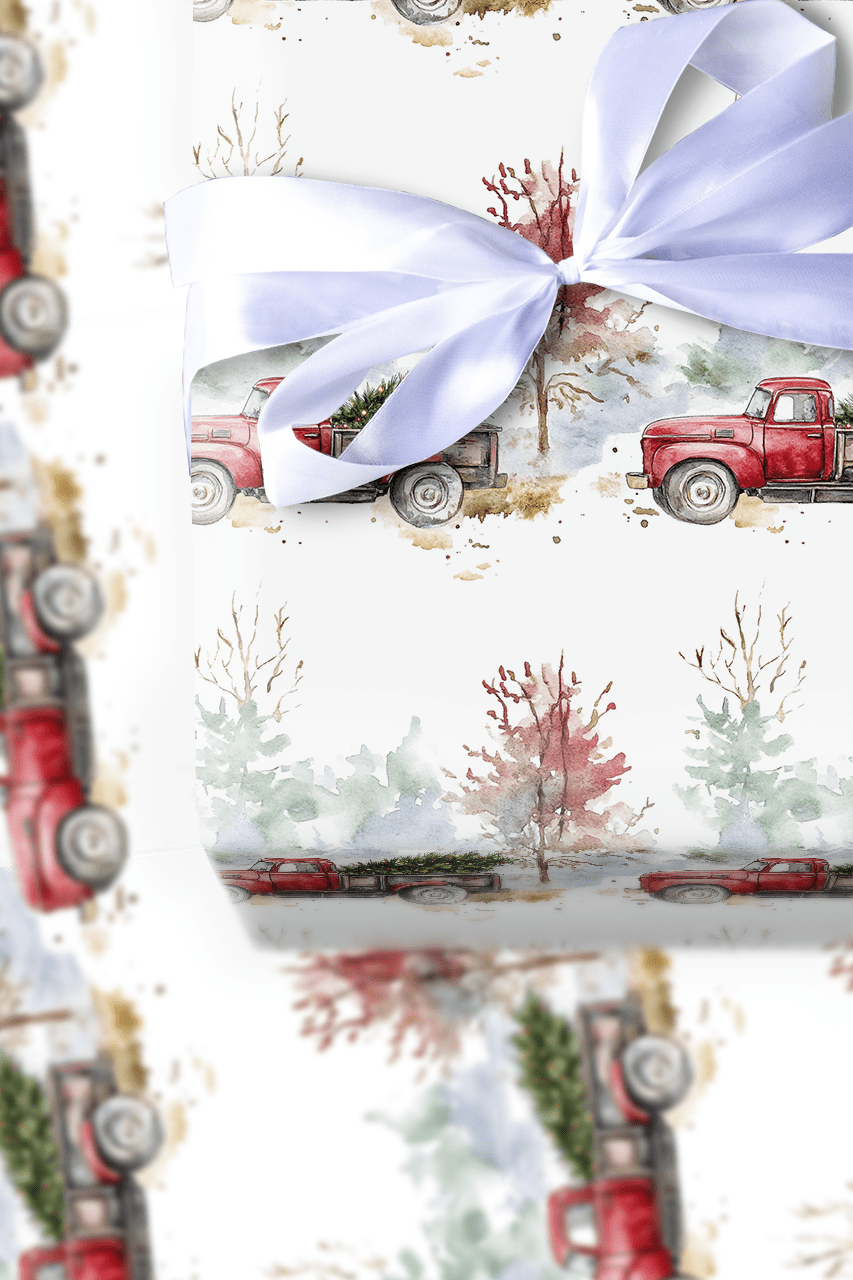 Rustic Red Christmas - Wrapping Paper - Aspen & Arlo
