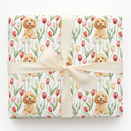 Golden Blooms - Wrapping Paper - Aspen & Arlo