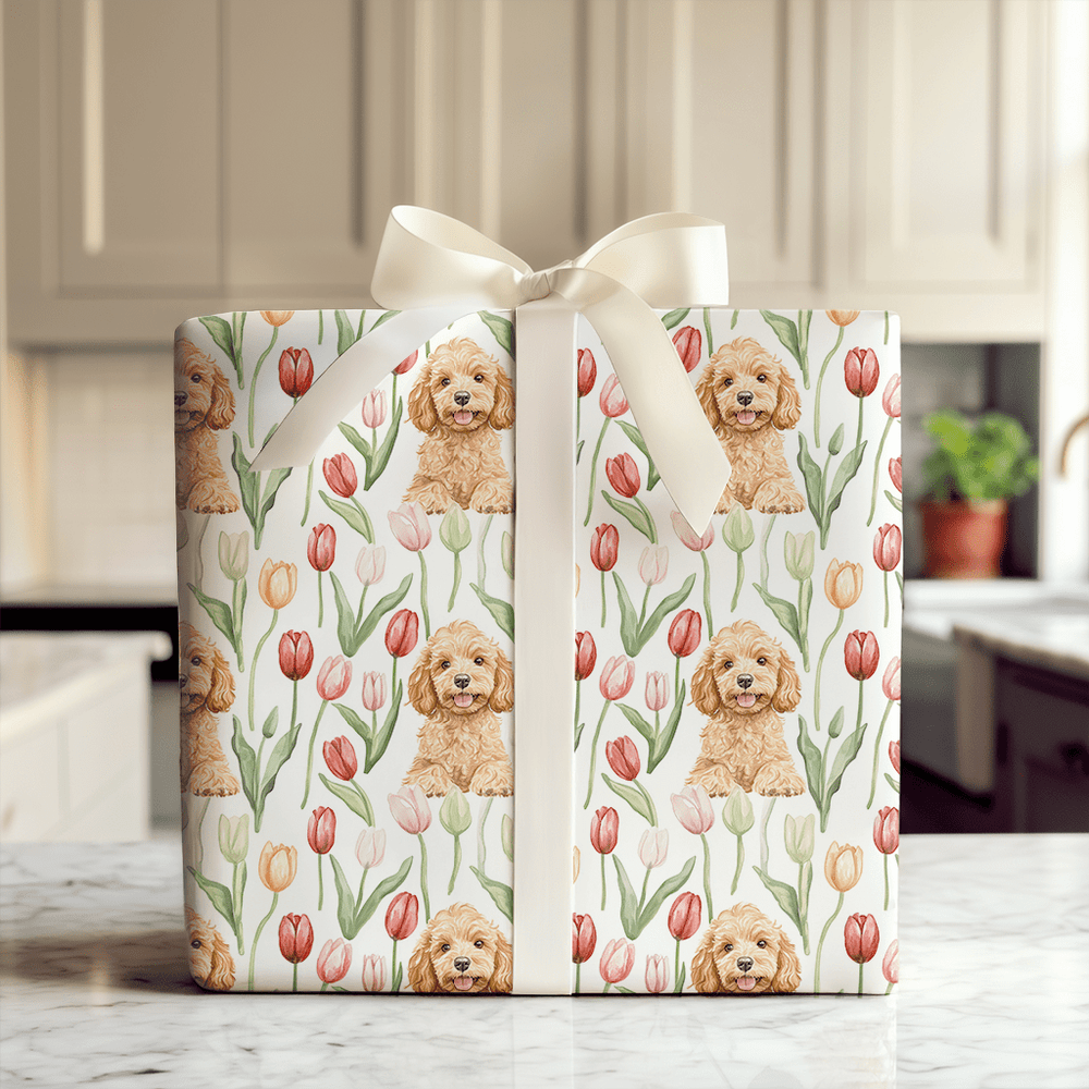Golden Blooms - Wrapping Paper - Aspen & Arlo
