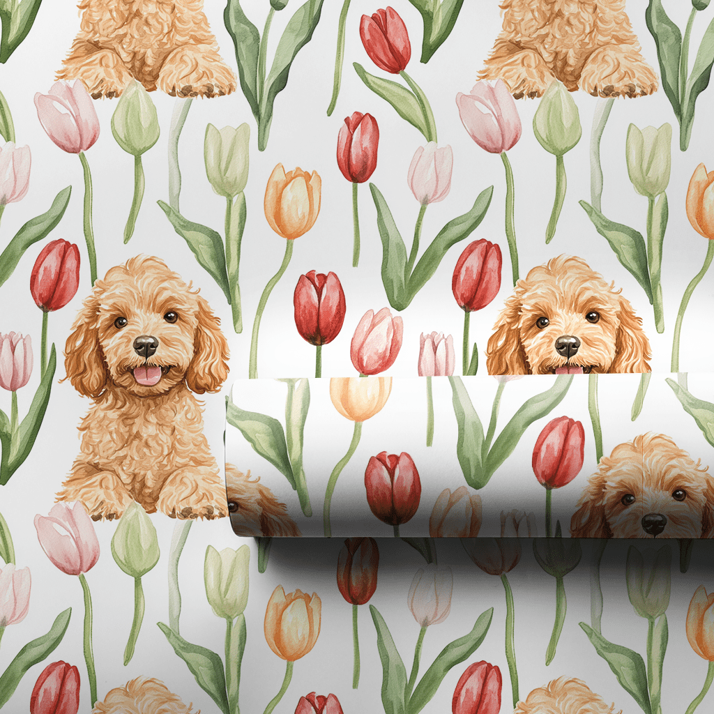 Golden Blooms - Wrapping Paper - Aspen & Arlo