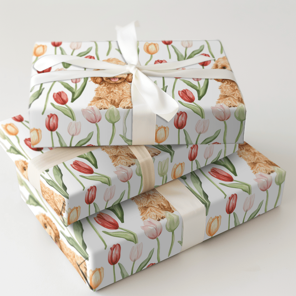 Golden Blooms - Wrapping Paper - Aspen & Arlo