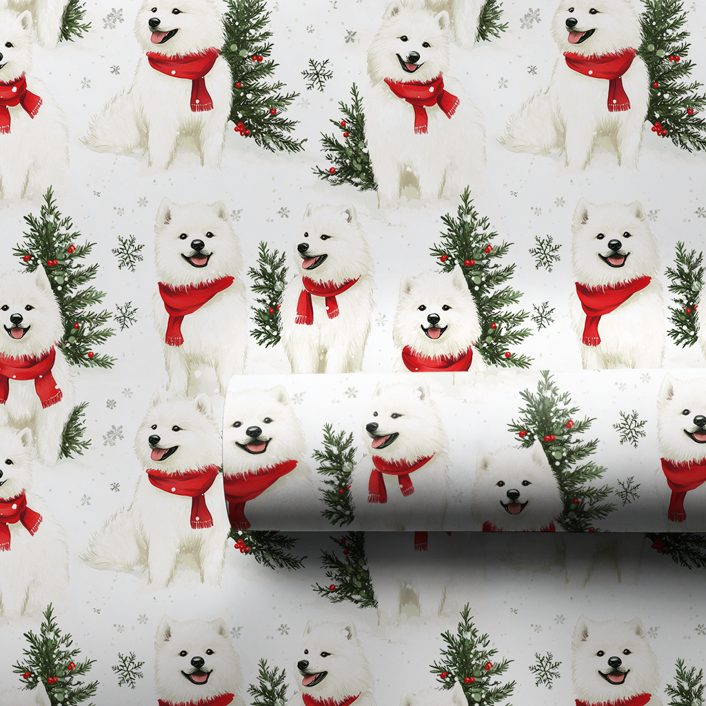 Snow Day for Somoyeds - 1 Roll