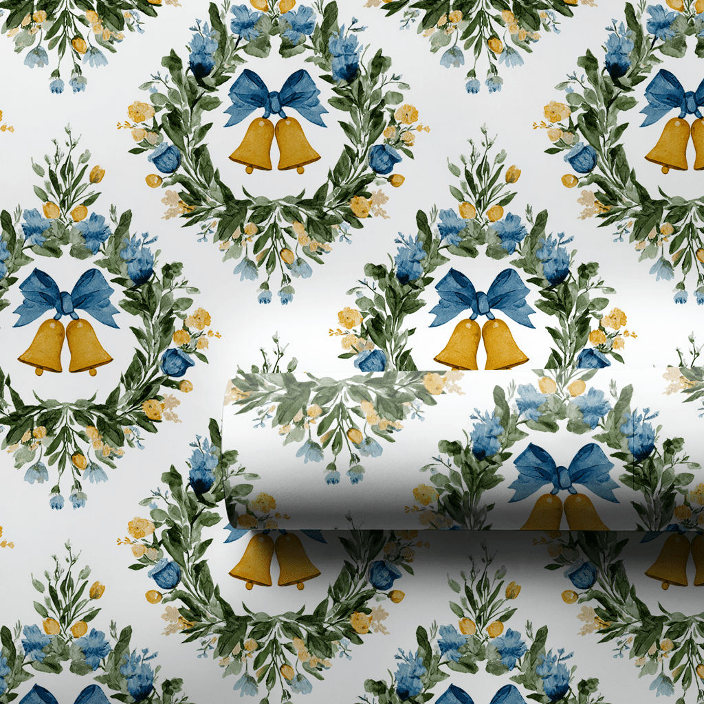 Ring in the Wreath - Wrapping Paper - Aspen & Arlo