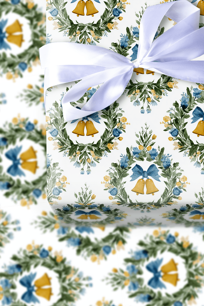 Ring in the Wreath - Wrapping Paper - Aspen & Arlo