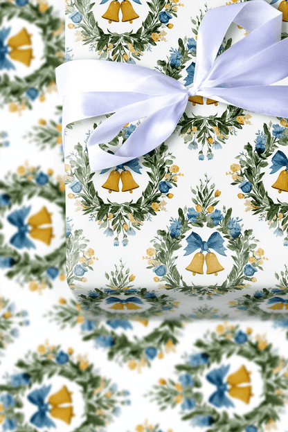 Ring in the Wreath - Wrapping Paper - Aspen & Arlo