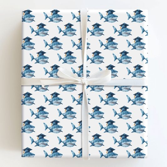 Shark Graduate - Wrapping Paper - Aspen & Arlo