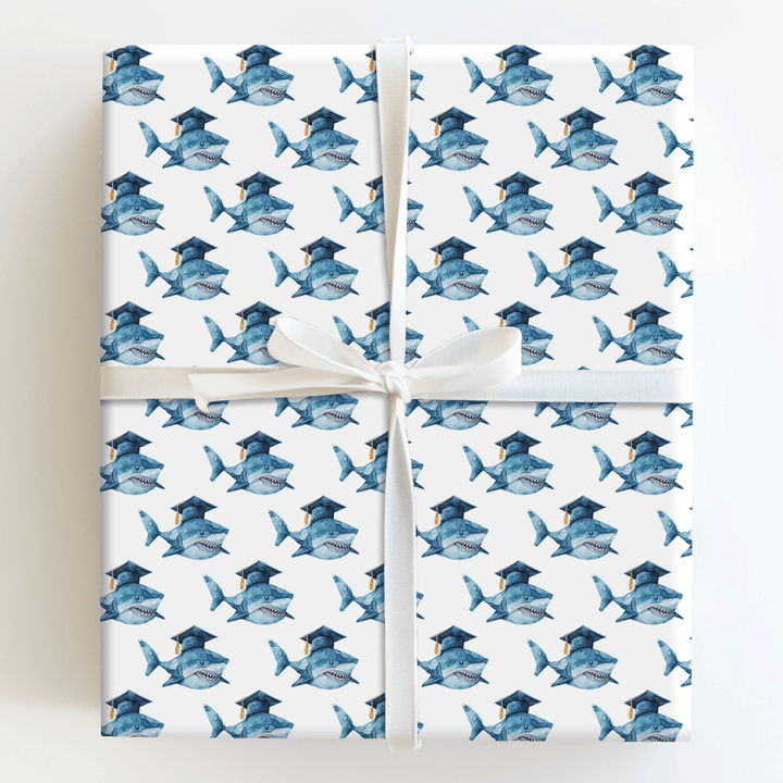 Shark Graduate - Wrapping Paper - Aspen & Arlo