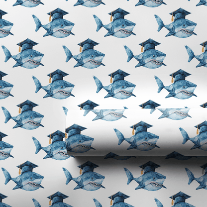 Shark Graduate - Wrapping Paper - Aspen & Arlo